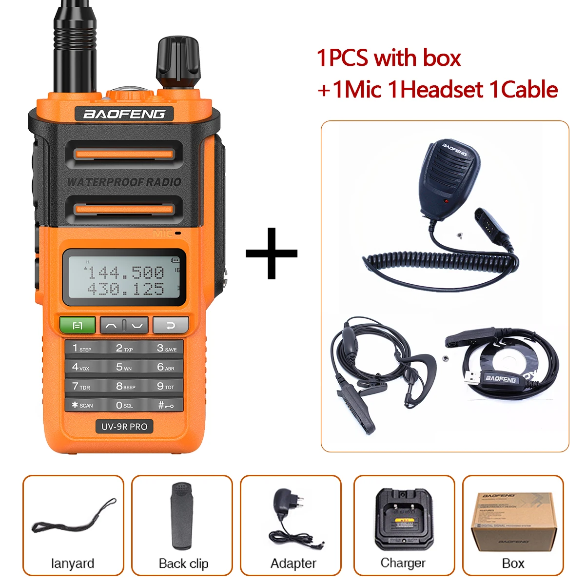 two way radios for sale Baofeng UV-9R PRO 10W Powerful Walkie Talkie CB set portable Handheld 50KM Long Range Two Way Radior upgrade of uv9r plus walkie talkie Walkie Talkie