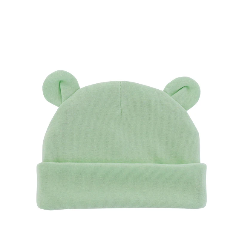 Cute Baby Hat Newborn Beanie Cotton Soft Elastic Baby Cap for Girls Boy Hats Newborn Photography Props Infant Bonnet Accessories shake baby's hand