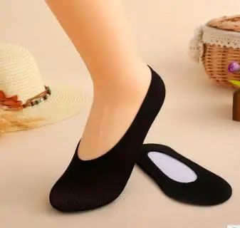300 пар/лот носки-лодочки индивидуальная упаковка Нескользящие невидимые носки одноразовые носки женские носки-лодочки - Цвет: black