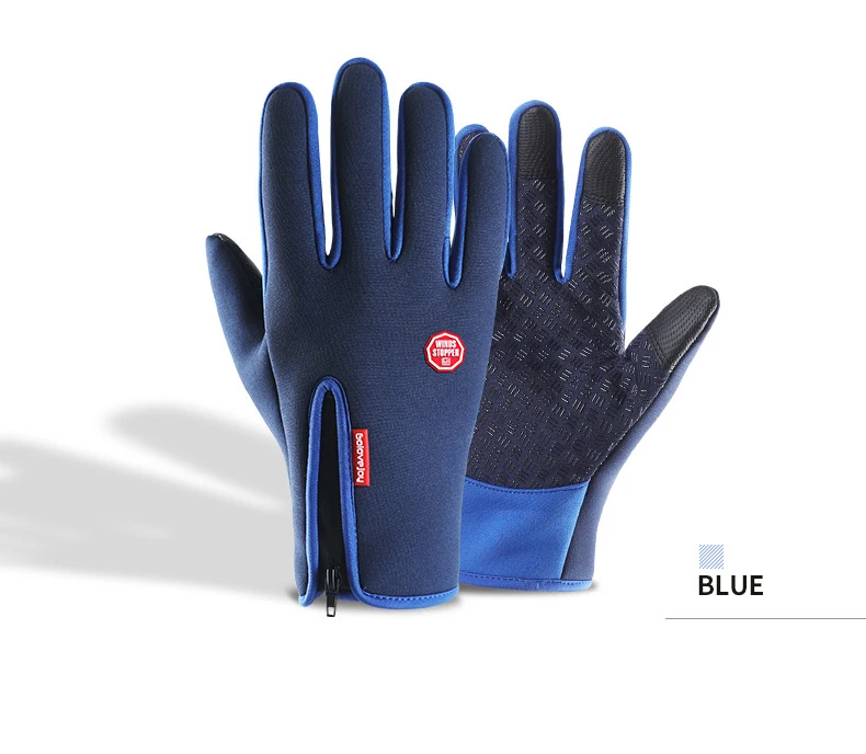 Водонепроницаемые теплые перчатки унисекс ветрозащитные уличные перчатки утолщенные теплые противоскользящие сенсорные перчатки для вождения велосипедные перчатки тактические перчатки