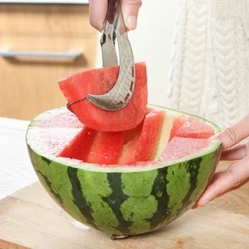 

Stainless Steel Watermelon Slicer Cutter Knife Corer Fruit Vegetable Tools Kitchen Gadgets Fruit tools Cut watermelon artifact