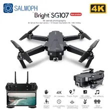 Salmop – Mini Drone SG107 avec WIFI 4K FPV HD, double caméra, flux optique, Rc, contrôle de geste, jouet pour enfants, VS E88 V4