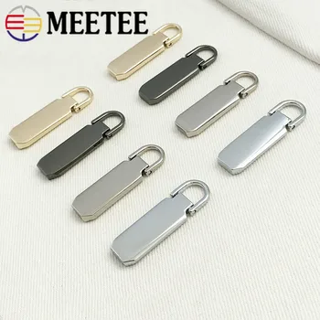 

5Pcs Meetee Detachable Metal Zipper Puller for 5# Zipper Sliders Zip Pull Tab Repair Kits DIY Sewing Bags Luggage Tailor Craft