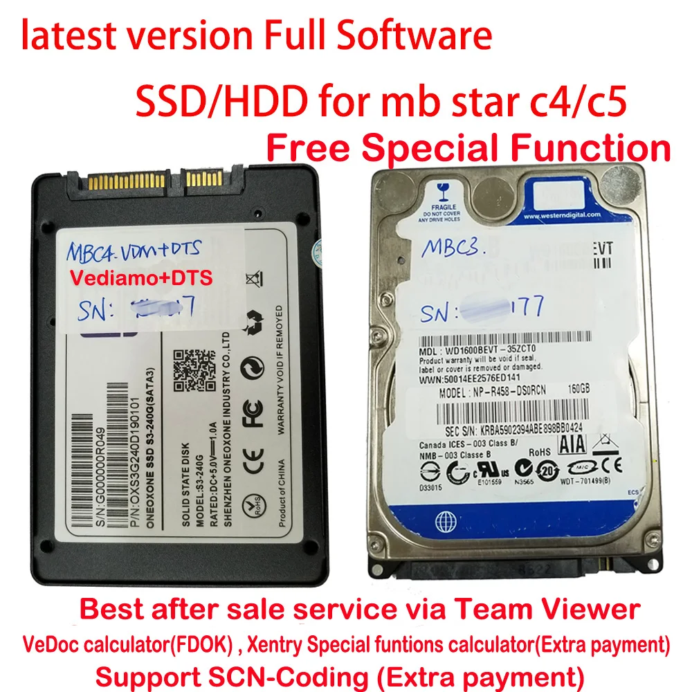 Программное обеспечение для MB STAR C4/C5/C3 SSD/HDD 12 2020 в подходит ноутбуков основном как