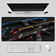 Mairuige Popular recommended CSGO firearm mouse pad multi-size exquisite computer desk pad rubber non-slip game keyboard pad