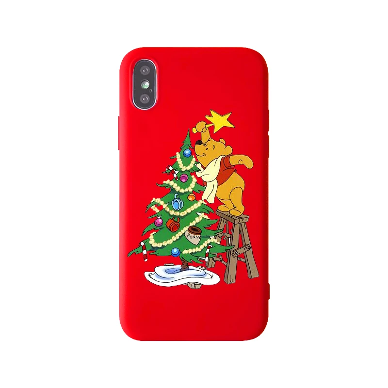 TPU Рождественский матовый чехол для iPhone 11Pro XS Max 7 5 5S SE 6 7Plus XR 6PIUS мягкая термополиуретановая крышка-Чехол - Цвет: TPU