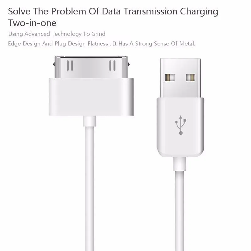 USB кабель для iPhone 4 s 4S 3g S 3g iPad 1 2 3 iPod Nano itouch 30 Pin Быстрая зарядка USB кабель зарядное устройство шнур синхронизации данных 20 шт./лот