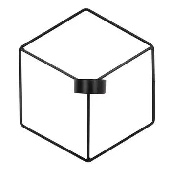 

3D Minimalist Square Shape Candle Holder Geometric Shape Creative Ornament Props Candle Home Decoration Romantic Ornaments