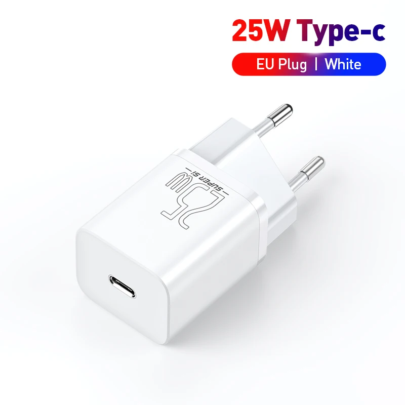 usb c 30w Baseus USB C Charger 25W Support Type C PD Fast Charging Portable Phone Charger For Samsung S20 S21 Ultra Xiaomi 10 Pro Tablet powerbank quick charge 3.0 Chargers