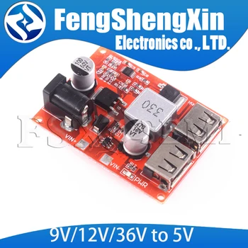 

Adjustable step-down voltage stabilized power supply module for on-board charging of solar energy 3A 9V/12V/36V to 5V