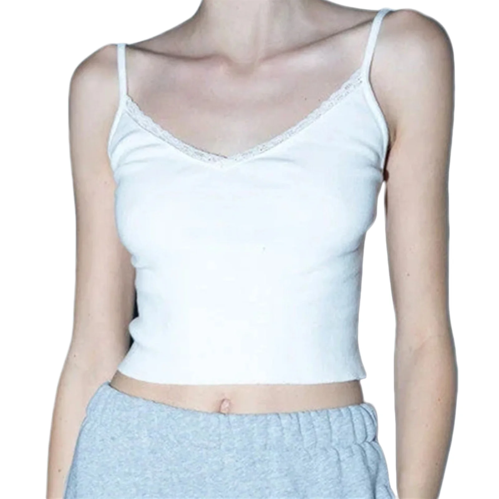 Женские укороченные топы короткий жилет кружевная ребристая тонкая летняя