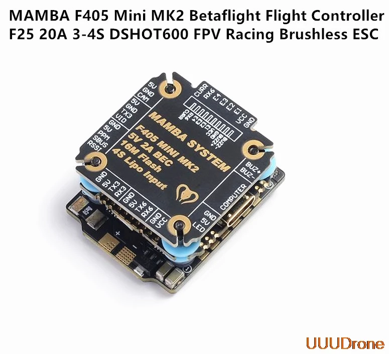 Diatone MAMBA F405 Mini MKII Betaflight Flight контроллер и 25A ESC 2-4S DSHOT600 стек FPV гоночный бесщеточный ESC для радиоуправляемого дрона