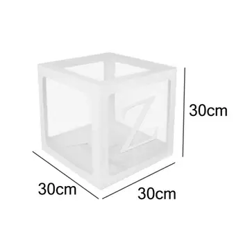 

Gift Boxes Christmas Letter A-Z Cube Birthday Transparent Gift Box Clear Window Candy Favors Artificial Gifts Marriage Wedding