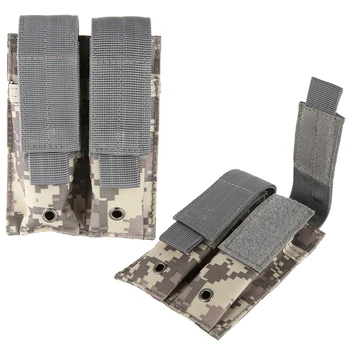 

600D Nylon Molle Tactical Dual Double Pistol Mag Magazine Pouch Close Holster For Outdoor Hunting ZY01