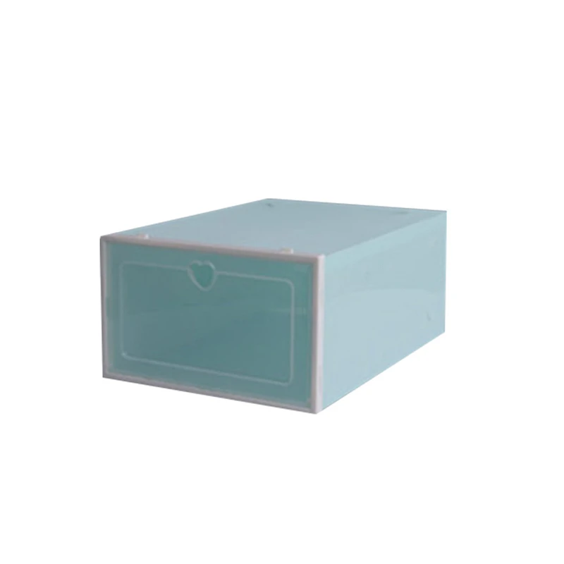 1PC Foldable Clear Shoes Storage Box Plastic Stackable Shoe Organizer Durable and practical Simple Mini Portable Lazy 