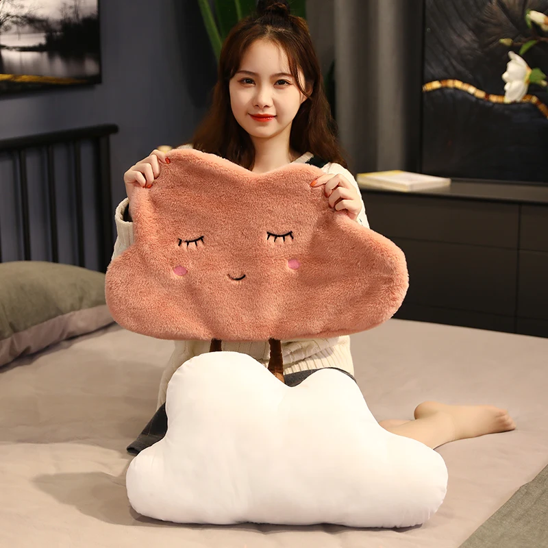Giant New Style Kawaii Cloud Pillow Soft Stuffed Cushion Lovey Smile Cloud  Plush Toy For Child Baby Kid Girl Lovely Gifts - Plush Pillows - AliExpress