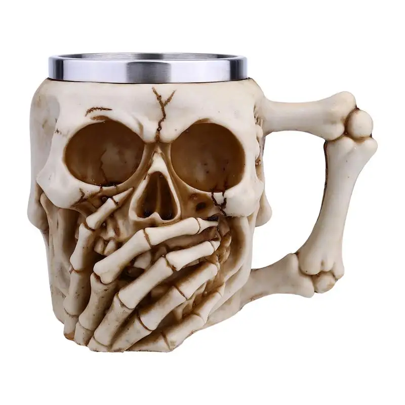 Black White Skull Mug for Lovers Ceramic Coffee Tea Milk Drink Mugs Cup Gift 