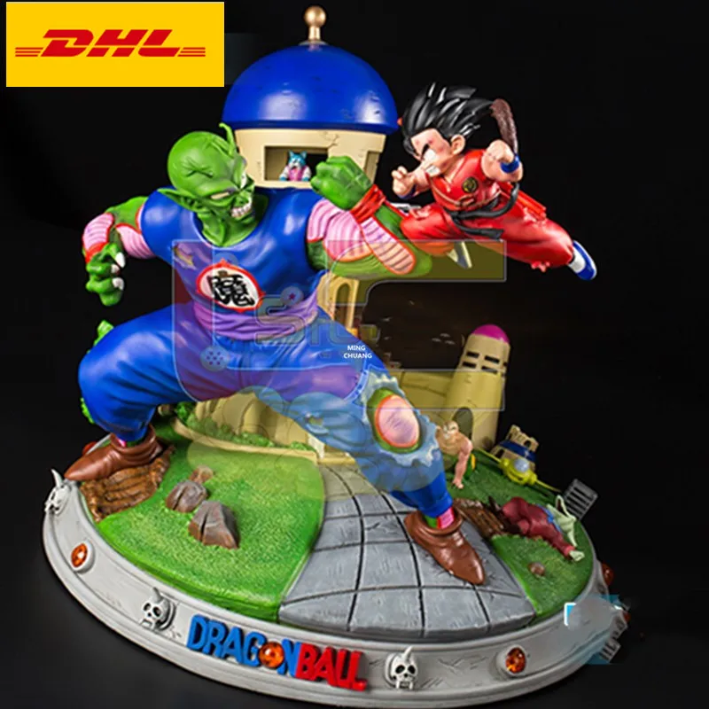 1" аниме Dragon Ball статуя Namekian Piccolo бюст Сон Гоку полноразмерный портрет Kakarotto GK фигурка игрушка коробка 35 см V968 - Цвет: Синий