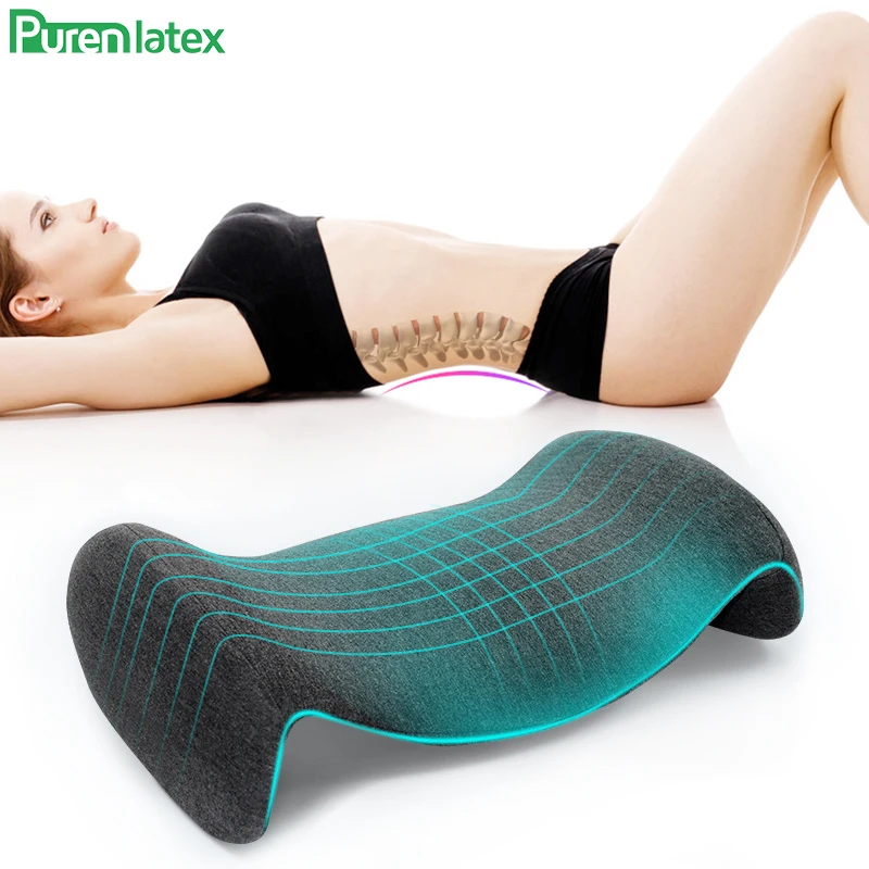 PurenLatex подушка для поясницы сна поддержки спины из пены с эффектом памяти