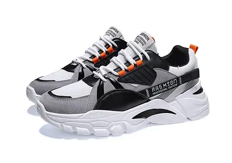 Мужская дышащая Вулканизированная обувь, кроссовки, мужская разноцветная обувь для папы, Мужская обувь для ходьбы, мужская обувь - Цвет: gray