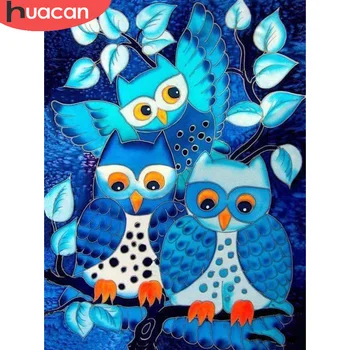 

HUACAN 5D DIY Diamond Embroidery Cross Stitch Owl Sale Diamond Painting Animal Kit Mosaic Needlework Home Decor