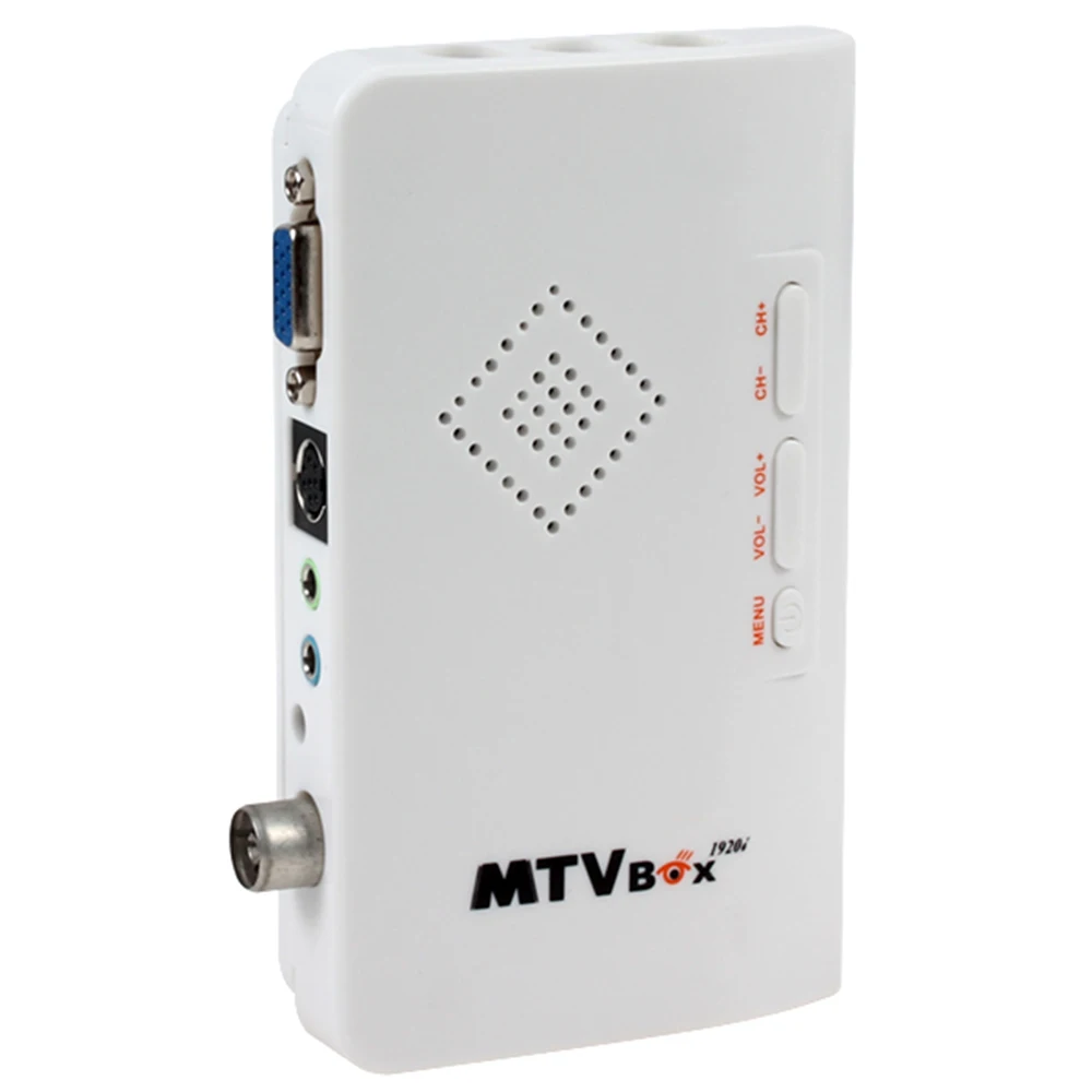 Внешний HD tv BOX цифровой компьютер программа приемник тюнер с динамиком поддержка CRT/lcd монитор