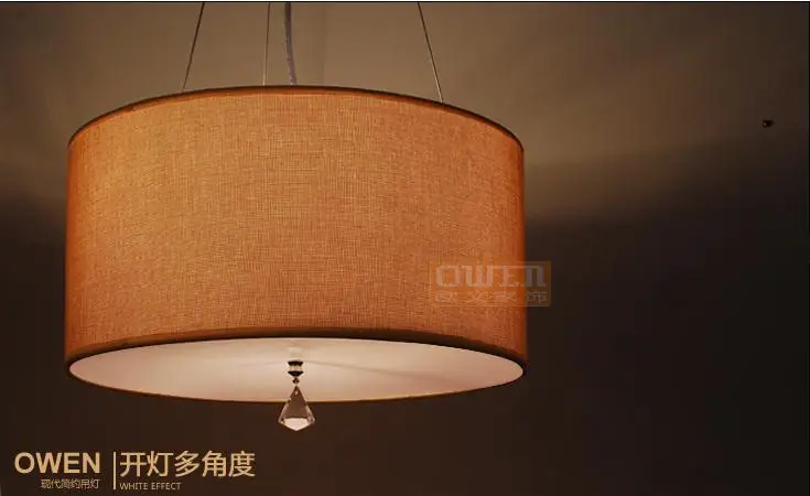 

40cm Modern Casual Fabric Suspended Luminaire E27 110-240v Pendant Lights For Home Parlor Dining Room luminaria pendente