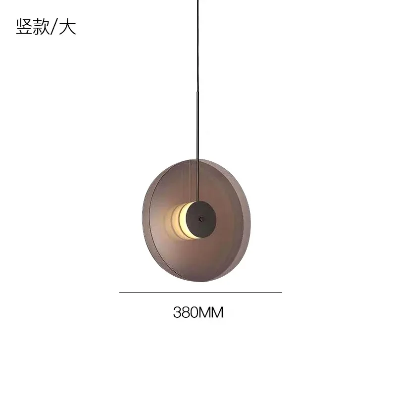 Diameter 38cm - B Скандинавский светодиодный подвесной светильник ультра-тонкий круглый стеклянный подходит для гостиной спальни подвесной светильник кафе бар светильники Освещение - Цвет корпуса: Diameter 38cm - B