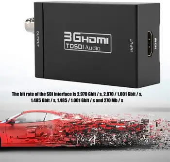 

SD-SDI/HD-SDI/3G-SDII to HDMI Adapter Support 1080P High Definition Input SDI Converter