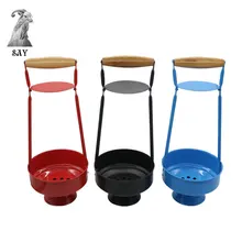 SY металлический держатель угля для кальяна корзина деревянный кальян углеродная корзина для кальян наргиле Аксессуары 3 цвета