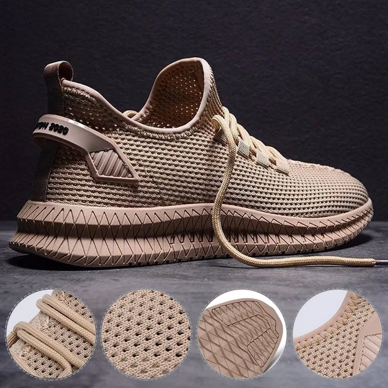 

CYSINCOS Men Vulcanize Shoes Lightweight Breathable Flats Men Shoes Loafers Casual Shoes Men Trainers Sneakers Tenis