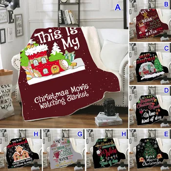 

Newly This is My Mark Christmas Movie Watching Blanket Funny Festival Gift 150x130cm/ 200x150cm MK