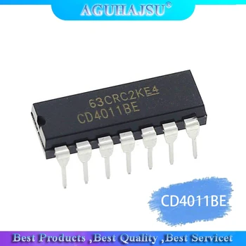 

10PCS CD4011BE DIP14 CD4011 DIP Quad 2-input NAND gate logic chip