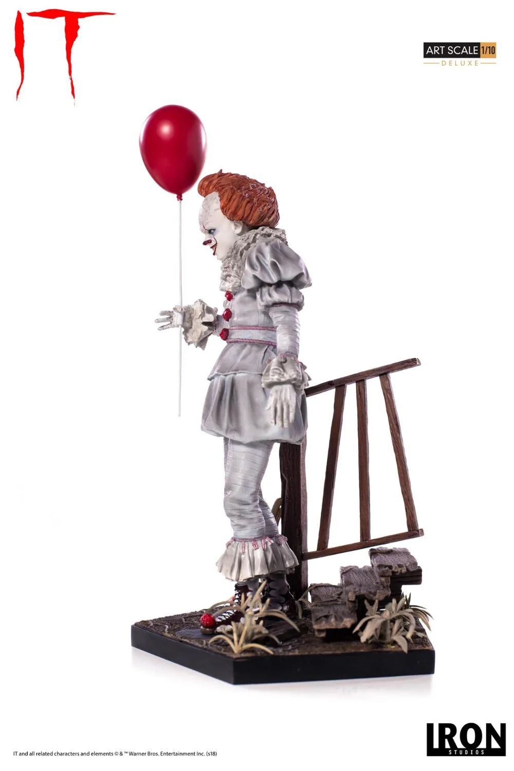 Это Pennywise Joker 1/10 IT Stephen King's Wise Deluxe Edition статуя(с оригинальной основой сцены) Коллекция фигурок из ПВХ Модель игрушки