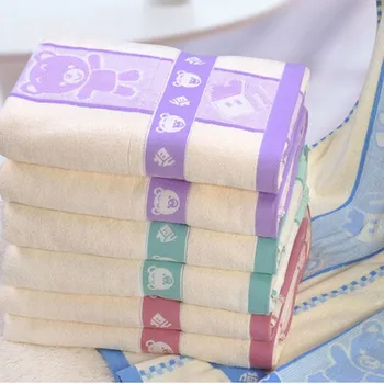 

Cotton Towel Quilt Jacquard 32-strand Thickened Enlarged Towel Quilt Apple Little Bear Adult Towel Blanket Comfortable and Soft