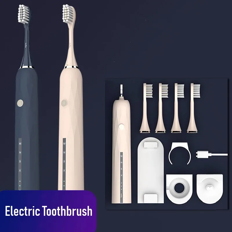 

YBLNTEK Electric Toothbrush Sonic USB Rechargeable Smart Chip Toothbrush Head Replaceable Tooth Brush Whitening Cleaning Gift