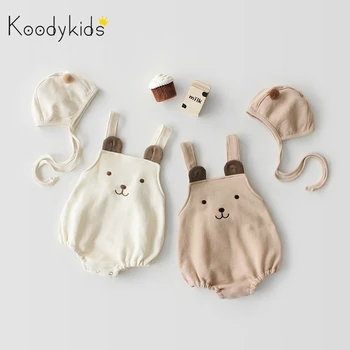 

Koodykids 2020 Baby Girl Cotton Shirt Rompers Spring Baby Boy Cute Bear Bodysuts Clothes Shirt Set Autumn New Baby Boy Clothes