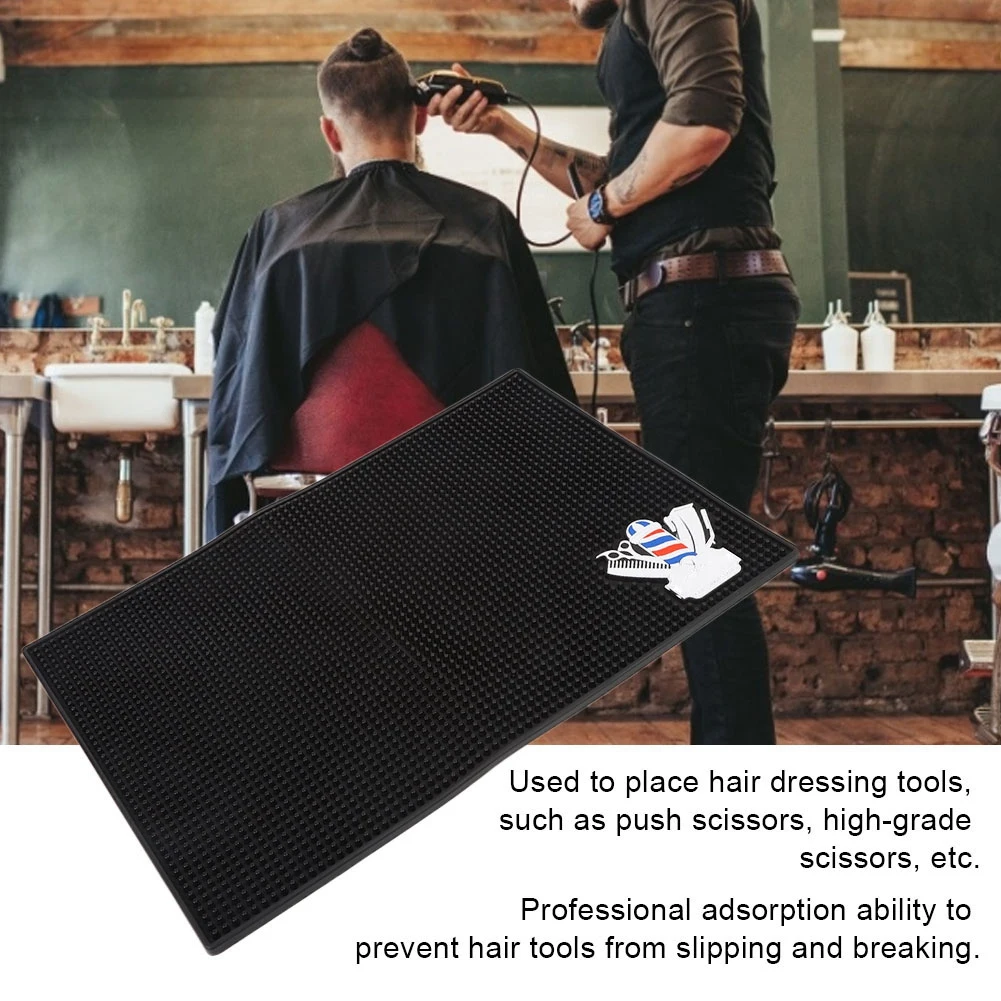 Парикмахерская нескользящий коврик Scissore расческа клип парикмахерский инструмент дисплей коврик искусственная кожа износостойкий не деформируется без запаха