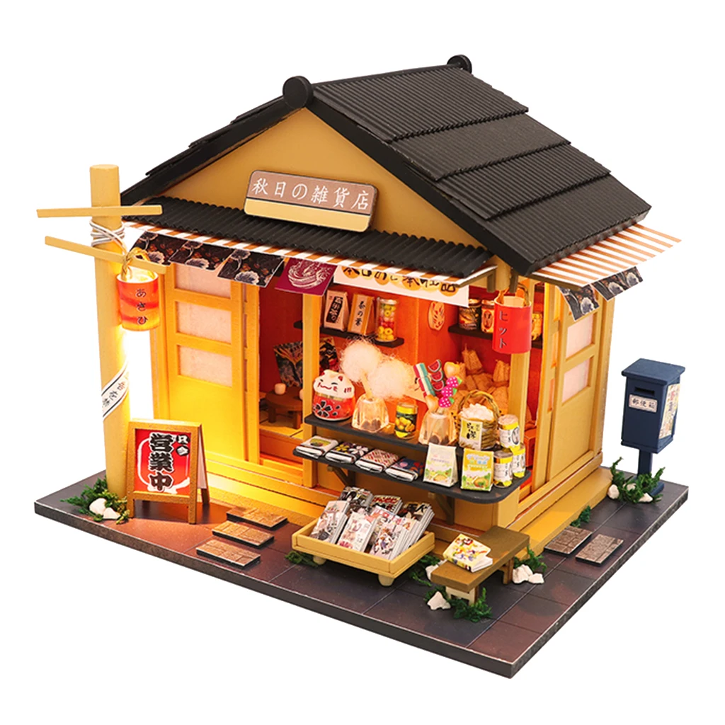 Handmade DIY Mini Dollhouse Kits with Furniture Accessory Japanese Style Toys