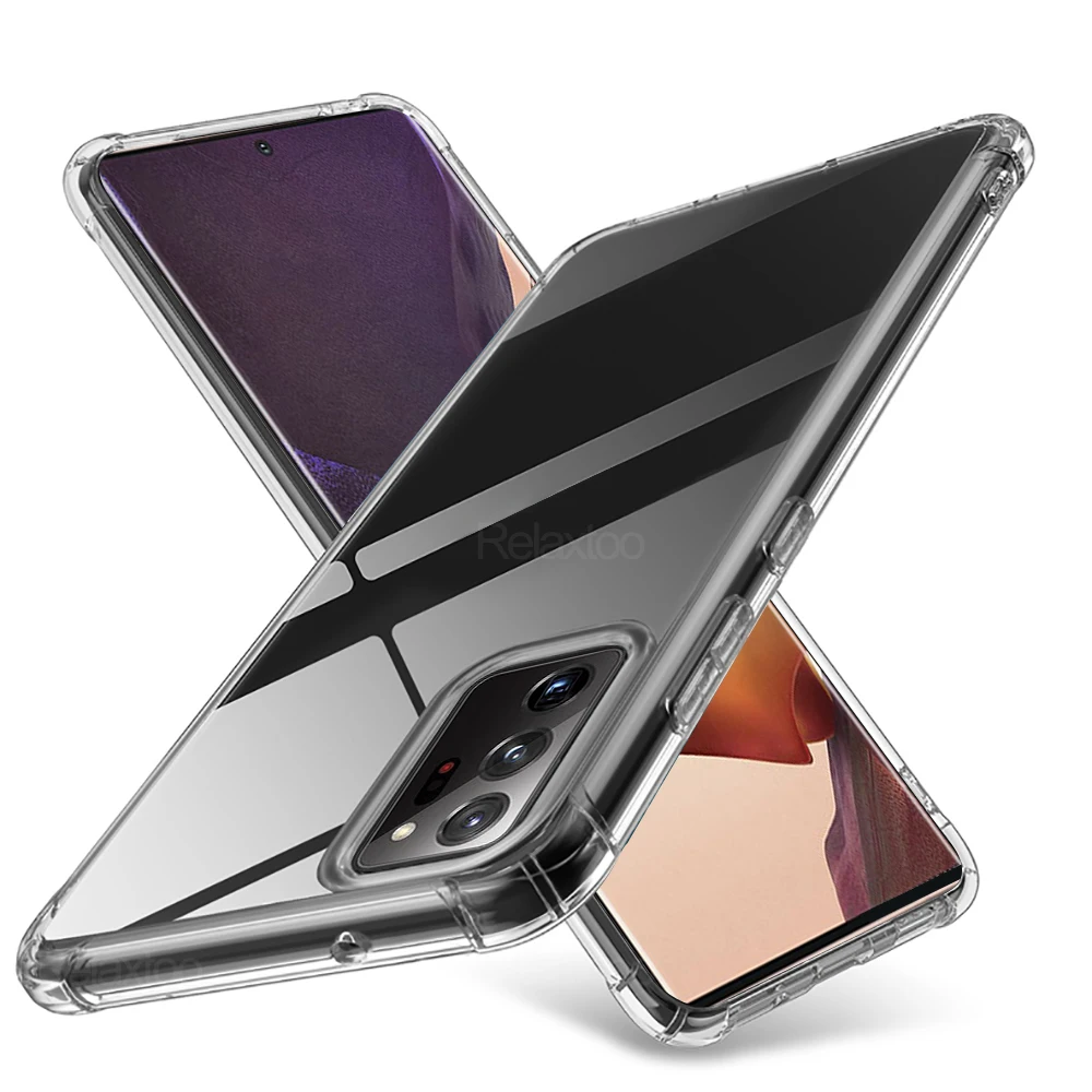 Прозрачный мягкий чехол для samsung galaxy note 20 ultra s8 s9 s10 s20 plus 10 lite not 9 s противоударный
