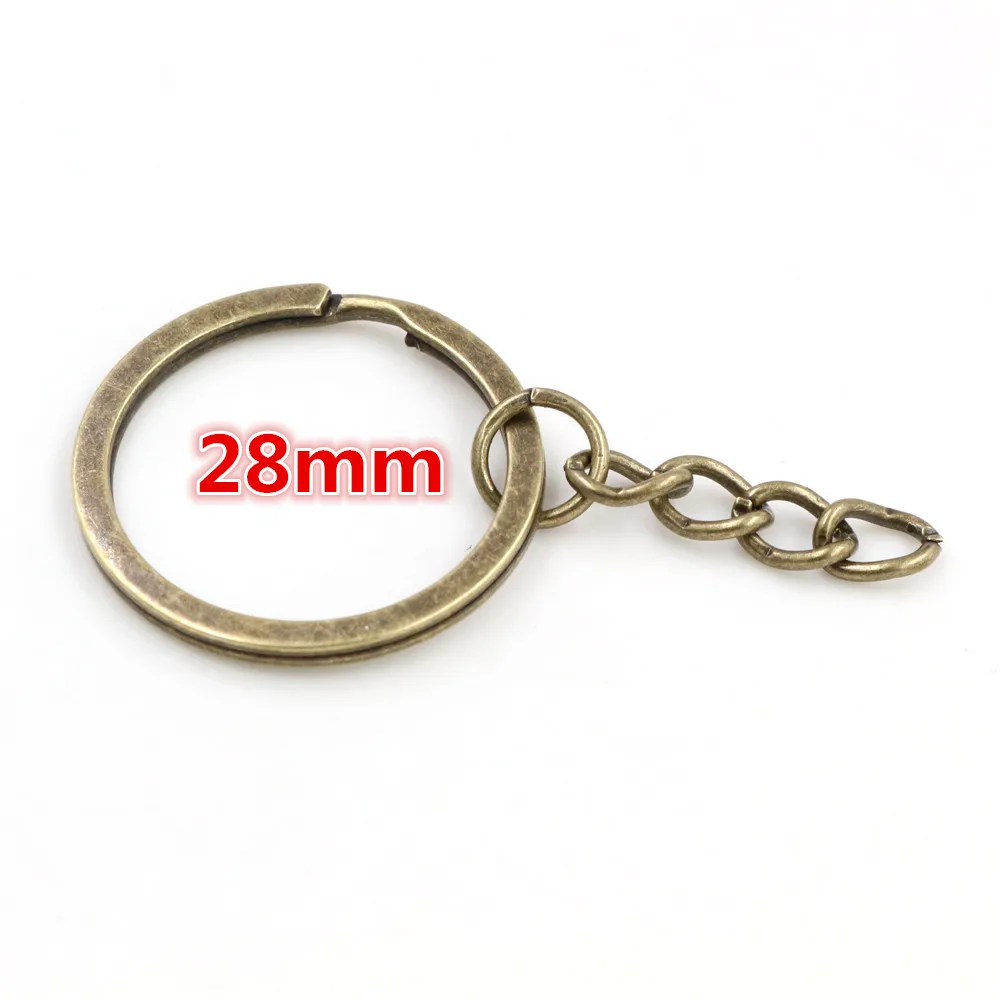 20 шт./лот брелок 3 цвета покрытый 50 мм Длинный круглый Сплит оптом|key ring key chain|key