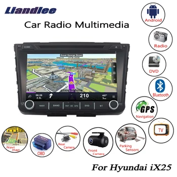 

Liandlee For Hyundai iX25 2014~2016 Android Car Radio CD DVD Player GPS Navi Navigation Maps Camera OBD TV HD Screen Multimedia