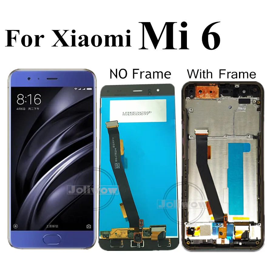 ЖК-дисплей для Xiaomi 6 mi6 LCD MI Mi6 M6 MI6 со сканером отпечатков пальцев ЖК-экран +