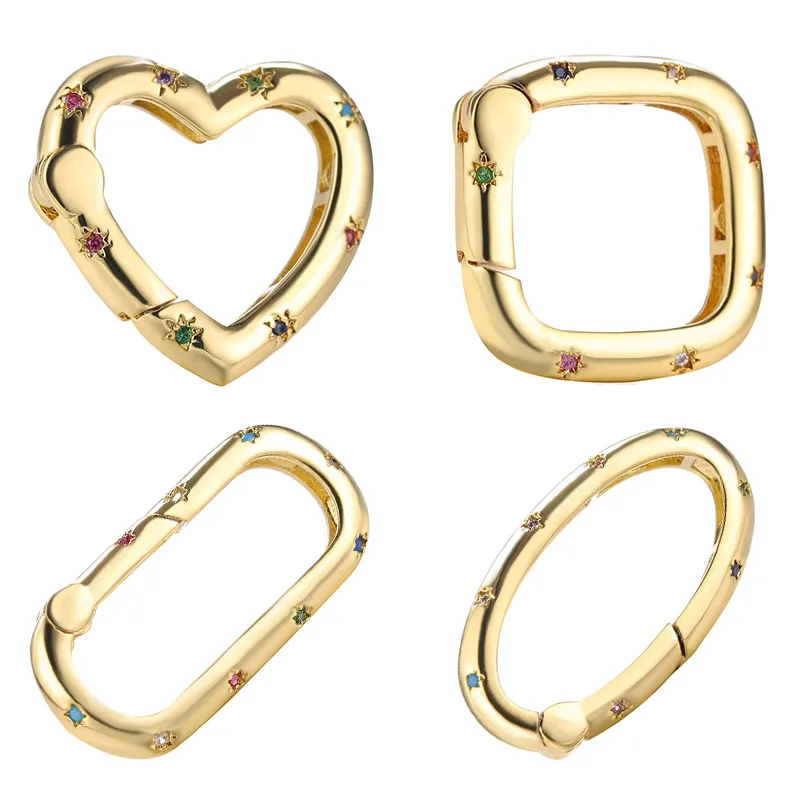 Juya  ũ  Ƽ Ʈ н    ũ Carabiner Clasps ׼ DIY Charms Jewelry Making