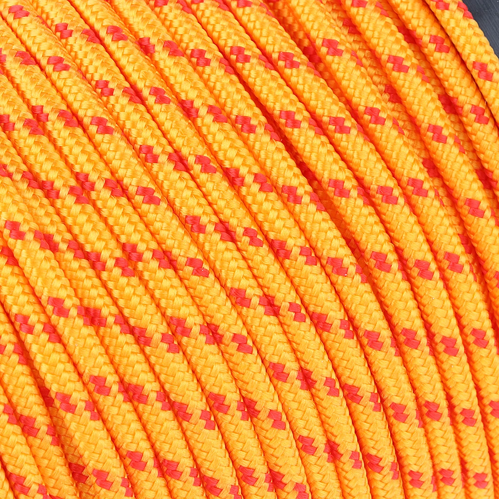 Guyline Cord High Visibility Tent Rope Guy Line for Rain Tarps, Tents, Hiking, Camping Gear 50m