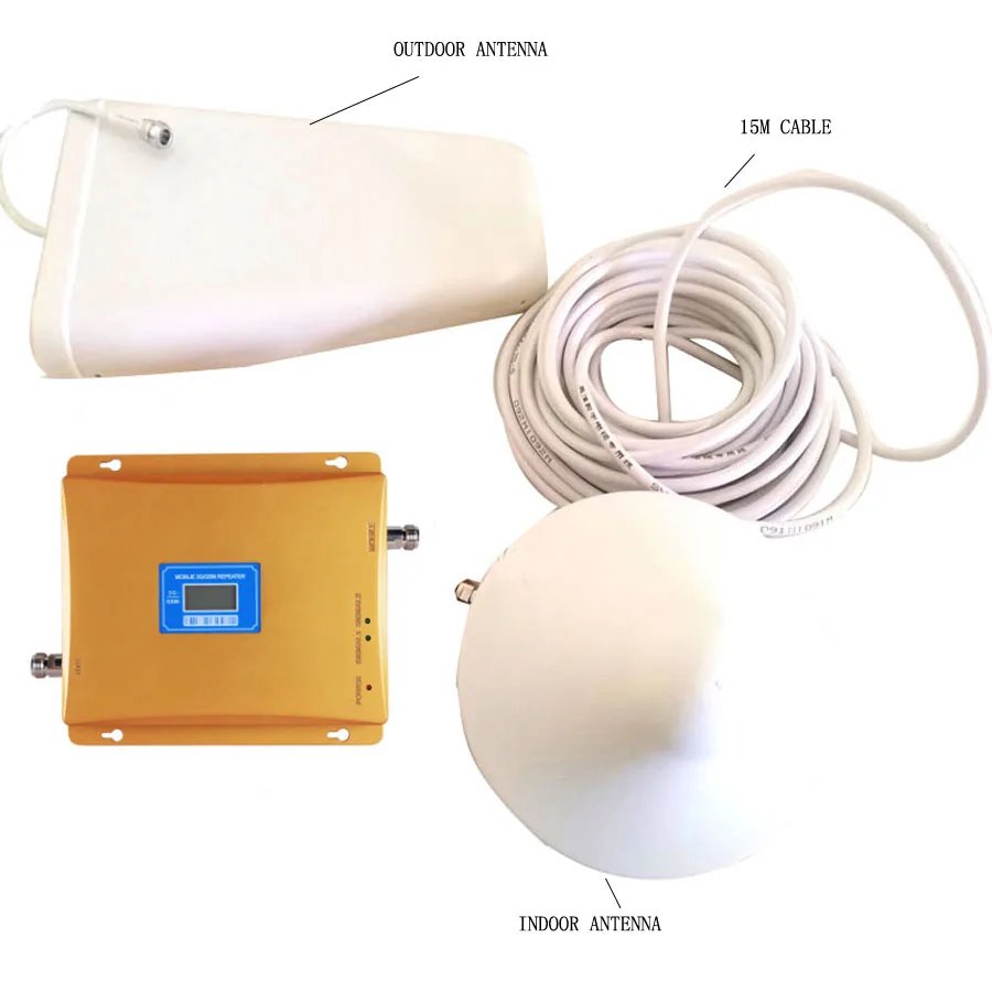 Мобильный телефон GSM усилитель сигнала GSM DCS двухдиапазонный повторитель сигнала gsm усилитель сигнала с ЖК-дисплеем 10 м 50 Ом кабель