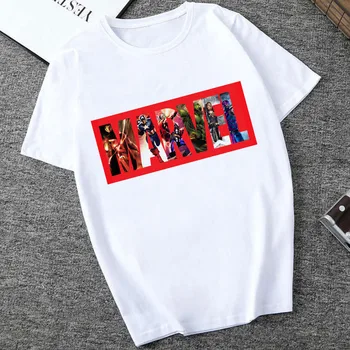 

2020 Marvel letter print ropa mujer fashion street casual retro harajuku t shirt women
