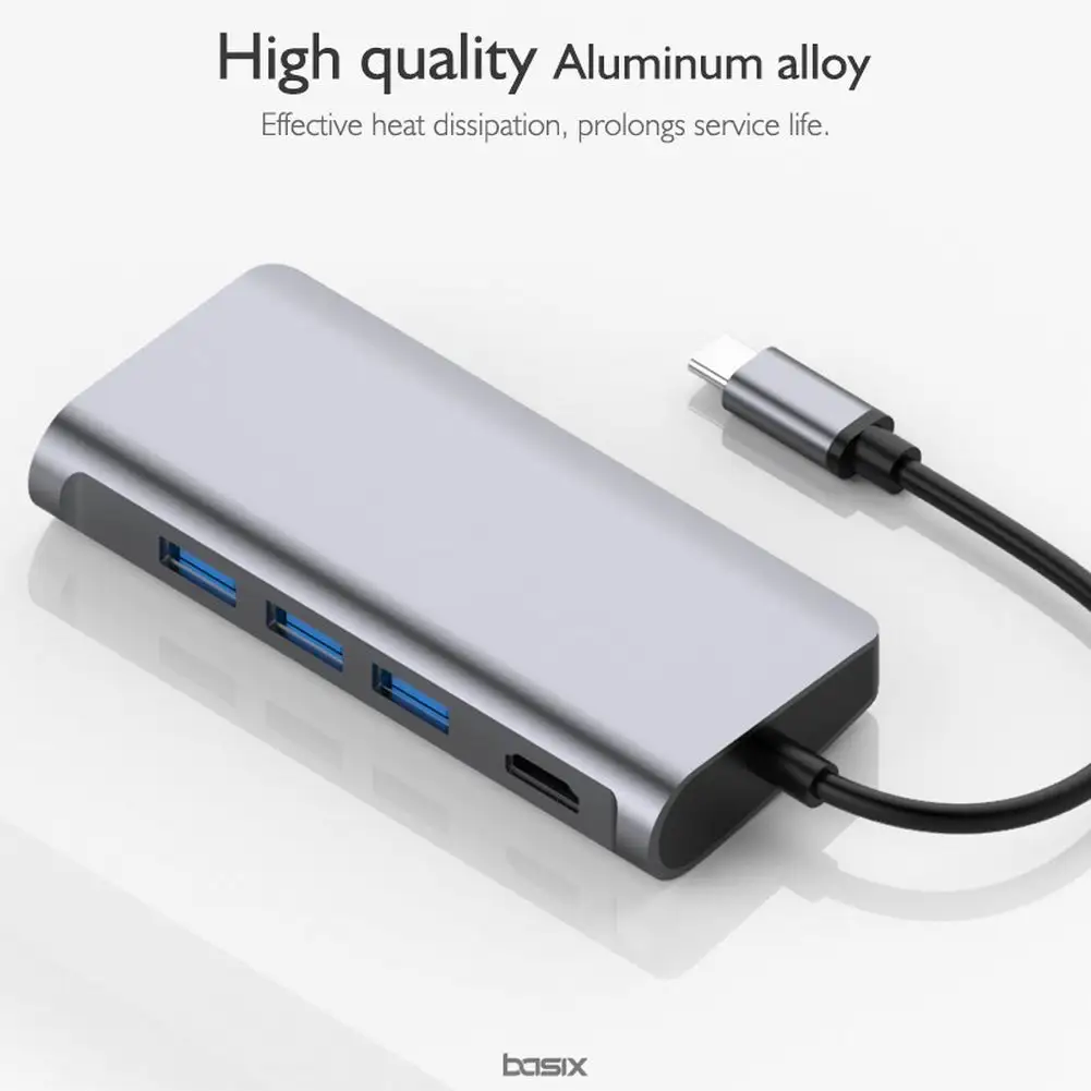 Концентратор USB 3 0 C для MacBook Pro HDML внешний концентратор RJ45 Type питания SD TF адаптер