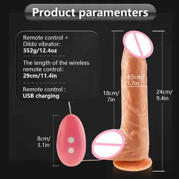 Realistic Huge Dildo Vibrator for Woman Suction Cup Soft Silicone Vagina Simulation Big Penis Anal Adults Sex Toy for Women Shop 2