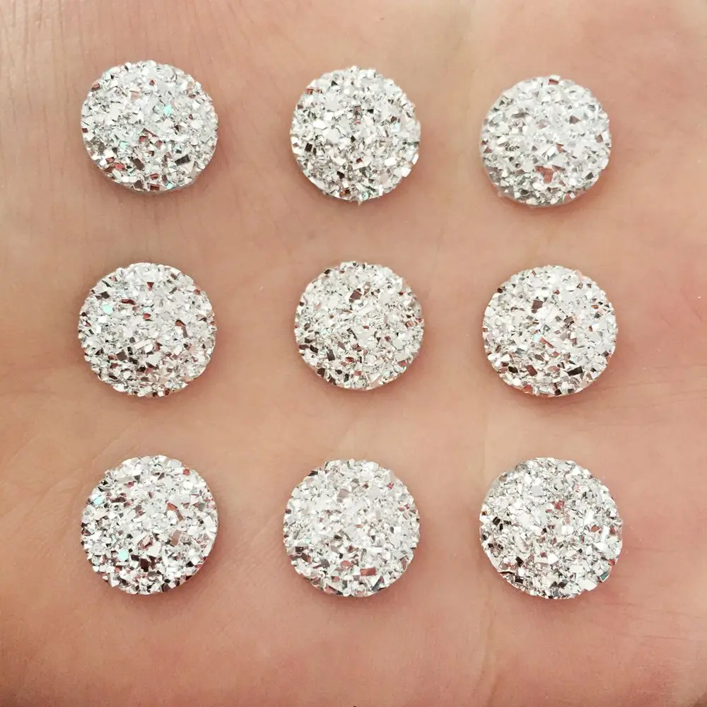 Круглые стразы из смолы, 80 шт., 12 мм, для рукоделия, для свадьбы, D679* 2